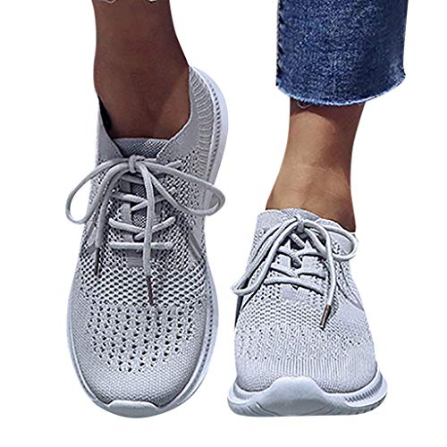 Damen Laufschuhe Mit Guter Dämpfung, Sportschuhe Damen Leicht Turnschuhe - Freizeitschuhe Bequeme rutschfeste Laufschuhe Fitnessschuhe Fitness Outdoor Für Jogging Bequem Straßenlaufschuhe von DRALOFAO