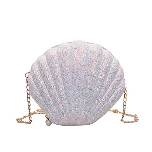 Damen Muschel Tasche Pailletten Kettentasche Mädchen Frauen Glitzer Tasche Kette Handtasche Geburtstag Geschenk Damen Clutch Glitzer Silber Muschel Abendtasche Glänzend Umhängetasche Muscheltasche Damen Muschel Tasche Pailletten Kettentasche Mädchen Frauen Glitzer Tasche Kette Handtasche Geburtstag Geschenk Damen Clutch Glitzer Silber Muschel Abendtasche Glänzend Umhängetasche Muscheltasche von DRALOFAO
