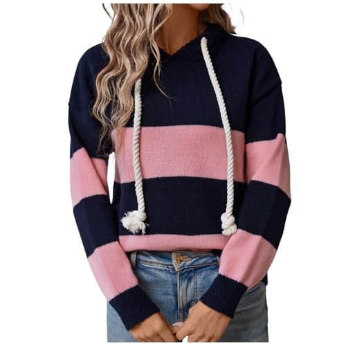 Damen Rollkragenpullover Grobstrickpullover Damen Rollkragenpullover Merino Pullover - Oversize Strickpullover Grobmaschig Fleecepullover Baumwolle Kaschmir Grobstrick-Pullover Cashmere von DRALOFAO