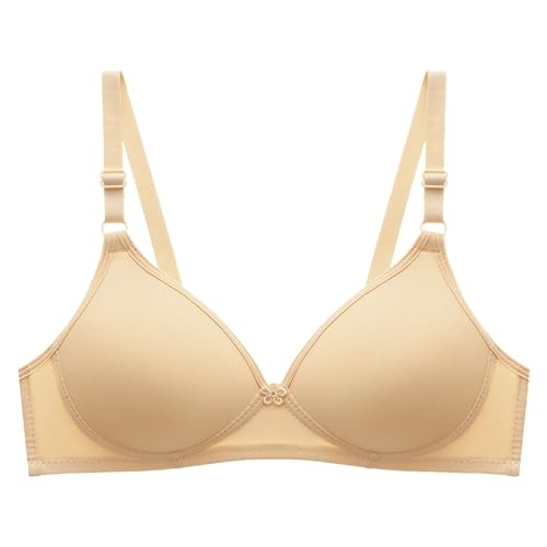 Dirndl BH, Ohne Bügel BH Damen Atmungsaktiv Weich - Bustier Komfort Bralette Elastisch Baumwolle Leicht Bustier Weicher Bequemer T-Shirt Soft Bra von DRALOFAO