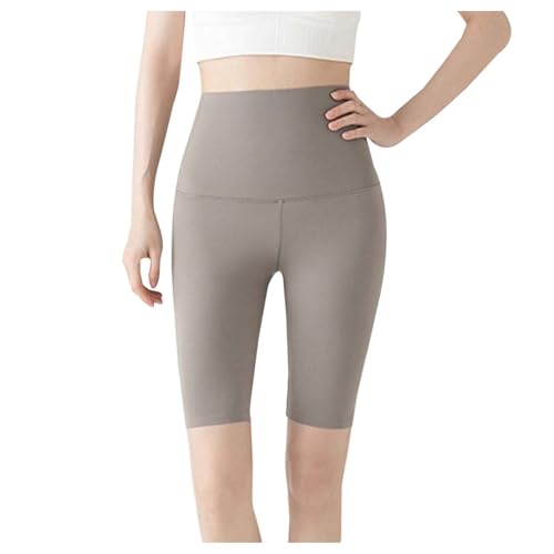 Gym Shorts Damen Kurze - Radlerhose Schnell Trocknend Radler Hohe Taille Sport Leggings Atmungsaktiv Sporthose High Waist Laufhose Mit Tasche Für Training Fitness Jogging Lauf von DRALOFAO