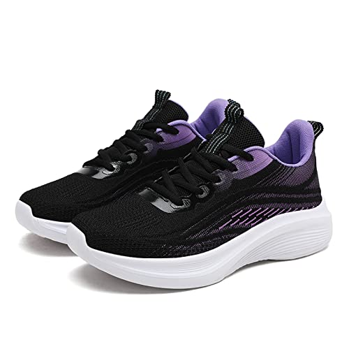 Hallenschuhe Damen, Laufschuhe Damen Atmungsaktiv Sportschuhe - Leicht Damenschuhe Jogging Straßenlaufschuhe Freizeit Walkingschuhe Leichtgewichts Gym Fitness Running Shoes von DRALOFAO