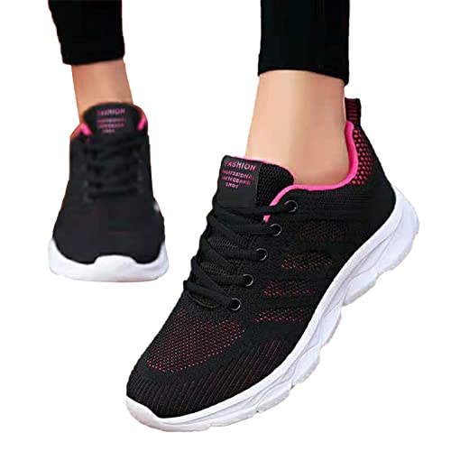 Hallenschuhe Damen, Laufschuhe Damen Bequeme Sportschuhe - Damenschuhe rutschfeste Walkingschuhe Turnschuhe Freizeit Straßenlaufschuhe Jogging Leichtgewichts Atmungsaktiv Schuhe von DRALOFAO