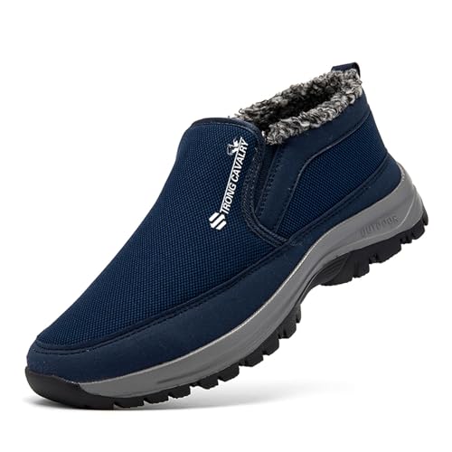 Hallenschuhe Damen， Podowalk Schuhe Herren, Gefüttert Winterschuhe Extra Weit Orthopädische Schuhe Orthomotion -Ergonomischer Schuhe Zur Schmerzlinderung Rutschfeste Sneaker Outdoor Wanderschuhe Turns von DRALOFAO