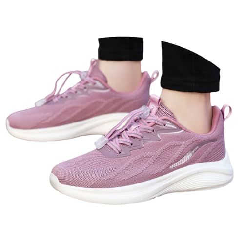 Hallenschuhe Damen, Sportschuhe Damen Leicht Turnschuhe - Damenschuhe rutschfeste Laufschuhe Atmungsaktiv Fitnessschuhe Leichtgewichts Tennisschuhe Wanderschuhe Freizeitschuhe von DRALOFAO