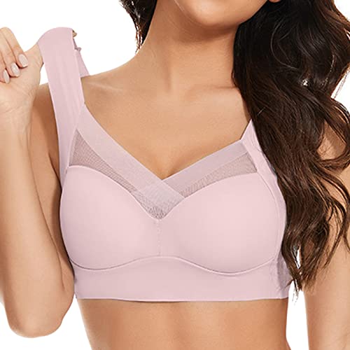 Haltungskorrektur BH, Spitzenunterwäsche Wmbra BH Original Keine Felgen Comfy Haltungskorrektur Rücken BH Damen Comfy Bra Verstellbarer Push Up BH Dünn von DRALOFAO