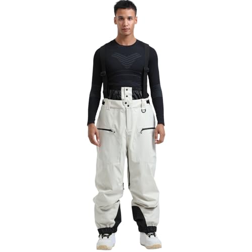 Herren Skihose, Skihose Herren Wasserdicht Winter Schneehose - Winddichte Ski Hose Warme Gefütterte Snowboardhose Mit Verstellbarer Träger Ski Hosen Skilanglaufhose Hosenträgerhose Outdoorhose Herren Skihose, Skihose Herren Wasserdicht Winter Schneehose - Winddichte Ski Hose Warme Gefütterte Snowboardhose Mit Verstellbarer Träger Ski Hosen Skilanglaufhose Hosenträgerhose Outdoorhose von DRALOFAO