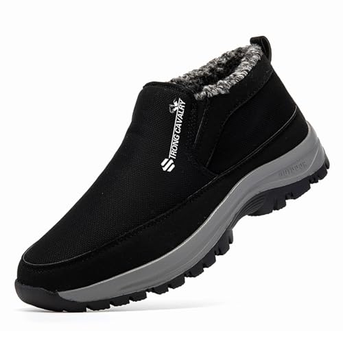 Herren Sneaker， Podowalk Schuhe Herren, Gefüttert Winterschuhe Extra Weit Orthopädische Schuhe Orthomotion -Ergonomischer Schuhe Zur Schmerzlinderung Rutschfeste Sneaker Outdoor Wanderschuhe Turnschuh von DRALOFAO