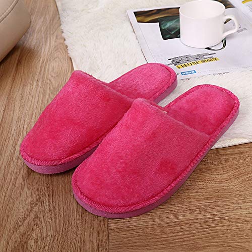 Plüsch Hausschuhe Damen House Filzpantoffeln Filzhausschuhe Bequeme Warm Pantoffeln Winter Hausschuh Slippers Warme Trendiger Slipper Drinnen Und Draußen von DRALOFAO