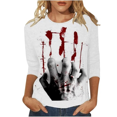 Problem Gelöst Shirt Damen Halloween Shirt, Tshirt Solved T Shirt T Halloween Bedrucktes Shirts Blut Verletzung Halloween Kostüm Horror Ruselig Leicht Tops Oberteil Problem Gelöst Shirt Damen Halloween Shirt, Tshirt Solved T Shirt T Halloween Bedrucktes Shirts Blut Verletzung Halloween Kostüm Horror Ruselig Leicht Tops Oberteil von DRALOFAO
