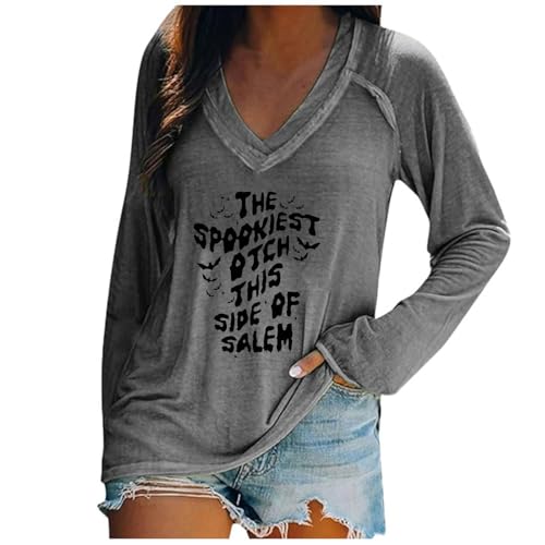 Pullover Lang Damen, Longpullover Für Damen Leggings Langarmshirt Damen Ohne Kapuze Sweatshirt Tunika Große Größen Elegant Oversize Pullover Casual Shirt Oversized Baumwolle von DRALOFAO