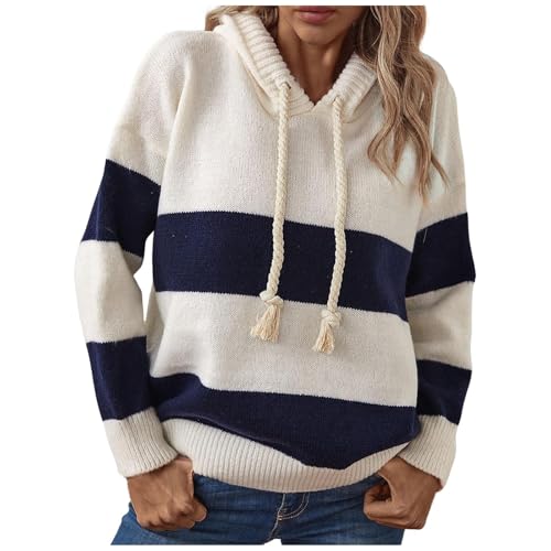 Pullover Zopfmuster Grobstrickpullover Damen Rollkragenpullover Merino Pullover - Oversize Strickpullover Grobmaschig Fleecepullover Baumwolle Kaschmir Grobstrick-Pullover Cashmere von DRALOFAO