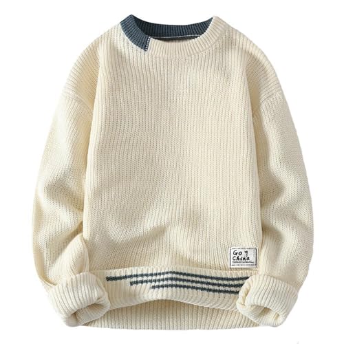 Pullunder Herren, Rollkragenpullover Herren Baumwolle Strickpullover - Winterpullover Schwarz Langarmshirt Dicke Männer Business Pullover Basic Knitted Sweatshirt Freizeit Pullunder Herren, Rollkragenpullover Herren Baumwolle Strickpullover - Winterpullover Schwarz Langarmshirt Dicke Männer Business Pullover Basic Knitted Sweatshirt Freizeit von DRALOFAO