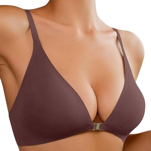 Schalen BH Ohne Bügel, Ohne Bügel BH Damen Weich Baumwolle - Bralette Leicht Bustier Elastisch Komfort Atmungsaktiv Bustier Weicher Bequemer T-Shirt Soft Bra von DRALOFAO