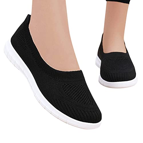 Schlupfschuhe Damen, Turnschuhe Damen Bequeme Laufschuhe - Sneaker Leichtgewichts Running Walkingschuhe Leicht Schuhe Fitness Jogging Leichte Atmungsaktiv rutschfeste Freizeitschuhe von DRALOFAO