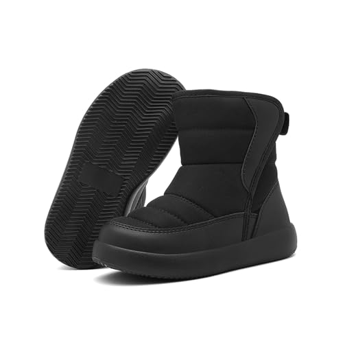 Schneestiefel Kinder Winter Warm Gefütterte Stiefel Mit Klettverschluss - Leicht rutschfest Winterstiefel Mit Breiter Zehe wasserdichte Wander Schneestiefel Für Mädchen Und Jungen Schneestiefel Kinder Winter Warm Gefütterte Stiefel Mit Klettverschluss - Leicht rutschfest Winterstiefel Mit Breiter Zehe wasserdichte Wander Schneestiefel Für Mädchen Und Jungen von DRALOFAO
