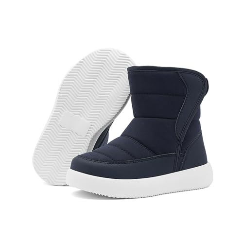 Schneestiefel Kinder Winter Warm Gefütterte Stiefel Mit Klettverschluss - Leicht rutschfest Winterstiefel Mit Breiter Zehe wasserdichte Wander Schneestiefel Für Mädchen Und Jungen Schneestiefel Kinder Winter Warm Gefütterte Stiefel Mit Klettverschluss - Leicht rutschfest Winterstiefel Mit Breiter Zehe wasserdichte Wander Schneestiefel Für Mädchen Und Jungen von DRALOFAO