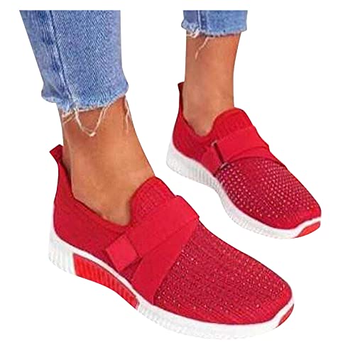 Sportschuhe Damen Fitnessstudio, Sportschuhe Damen Bequeme Turnschuhe - Fitnessschuhe Fitness Freizeitschuhe Jogging Straßenlaufschuhe Atmungsaktiv Schuhe Running Freizeit Leichtgewichts von DRALOFAO