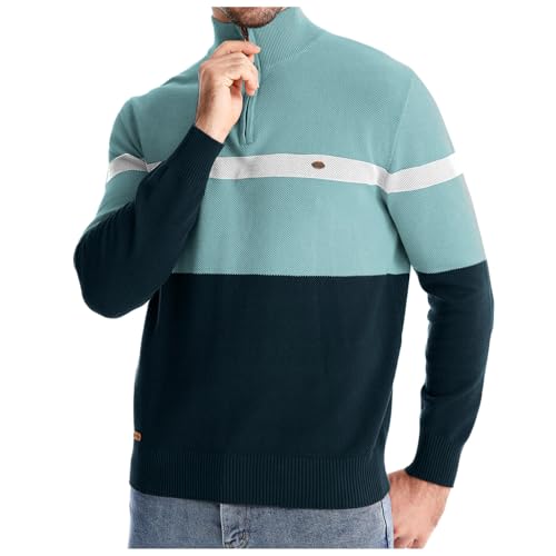 Strickpullover Herren, Strickpullover Herren Langarm Winterpullover - Rollkragenshirt Baumwolle Fleecepullover Männer Business Pullover Basic Knitted Sweatshirt Freizeit von DRALOFAO