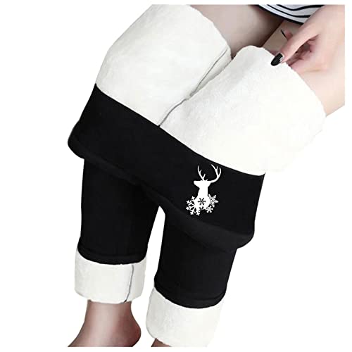 Strumpfhose Winter，Winter Leggings Damen Gefüttert Strumpfhosen Damen Warme Thermo Leggings Sporthose Dick Thermoleggings Gefütterte Thermostrumpfhose Stretch Termostrumpfhosen von DRALOFAO