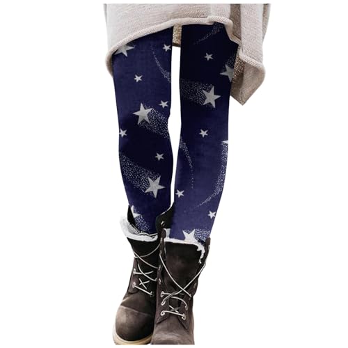 Tagesangebote Heute, Weihnachts Leggings Damen Weihnachtsmann Muster Baumwolle Thermo Weihnachtshose Winter Bunt Weihnachtsleggings - Lange Festliche Xmas-Leggings Weihnachten Für Frauen von DRALOFAO