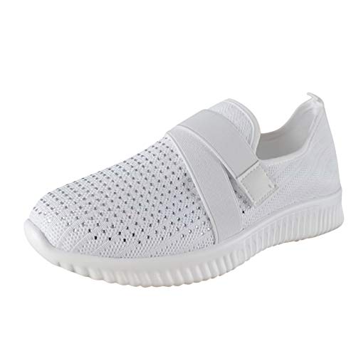 Tennisschuhe Damen, Laufschuhe Damen Atmungsaktiv Sportschuhe - Fitnessschuhe Running Straßenlaufschuhe Leichtgewichts Sneaker Joggingschuhe Bequeme Leicht Freizeitschuhe von DRALOFAO