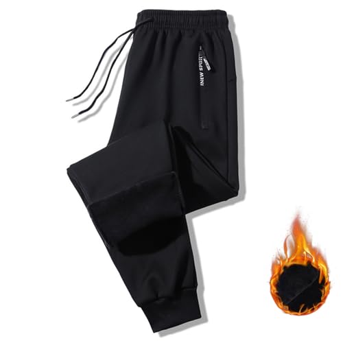 Thermohosen Damen,Jogginghose Gefüttert Damen Thermohose Damen Winter Fleecehose Warme Jogginghose Fit Sweathose Freizeit Hosen High Waist Wanderhose Bequeme Yoga Sporthosen von DRALOFAO