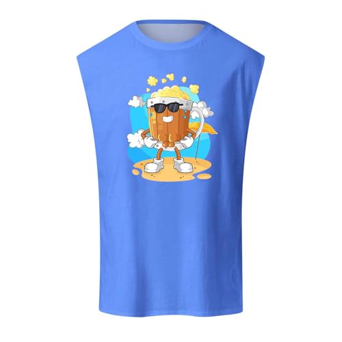 Trachtenshirt Herren Kurze Ärmel Trachten T Shirt Oktoberfest Outfit Drucken Atmungsaktiv Trachten Shirt Licht Tshirt Shirt Rundhals Sommer Tee Oversized Lockere Kurzarmshirt von DRALOFAO