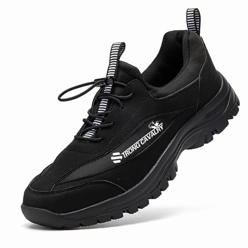 Turnschuhe Herren， Naturstep Orthopädische Schuhe Herren, Winter Warm Sneaker Schmerzlinderung Schuhe Herren Outdoor rutschfeste Wanderschuhe Komfortschuhe Turnschuhe Für Fitness Und Alltag von DRALOFAO