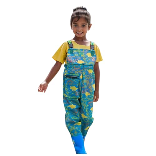 Wathose für Jungen und Mädchen - Wathose für Kinder, wasserdichte Regenhose mit Stiefeln,Junior Hosenträger Matschhose Regenstiefel,rutschfeste Sohle Gummistiefel für Jugendliche für 2-15 Jahre Wathose für Jungen und Mädchen - Wathose für Kinder, wasserdichte Regenhose mit Stiefeln,Junior Hosenträger Matschhose Regenstiefel,rutschfeste Sohle Gummistiefel für Jugendliche für 2-15 Jahre von DRALOFAO