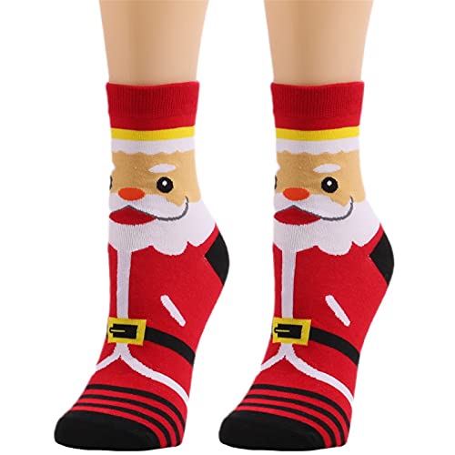 Weihnachts Socken, Weihnachtssocken Damen Niedliche Cozy Kuschelsocken Weihnachten - Fluffy Socks Lustig Warme Socken Winter Weihnachtsstrümpfe Wintersocken Flauschige Fuzzy von DRALOFAO