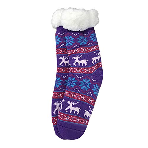 Weihnachtssocken, Christmas Socks Damen Cozy Flauschige Weihnachts Socken - Lustige Weihnachtssocken Warme Kuschel Niedliche Lustig Weihnachtsstrümpfe Weihnachten Winter Fuzzy von DRALOFAO