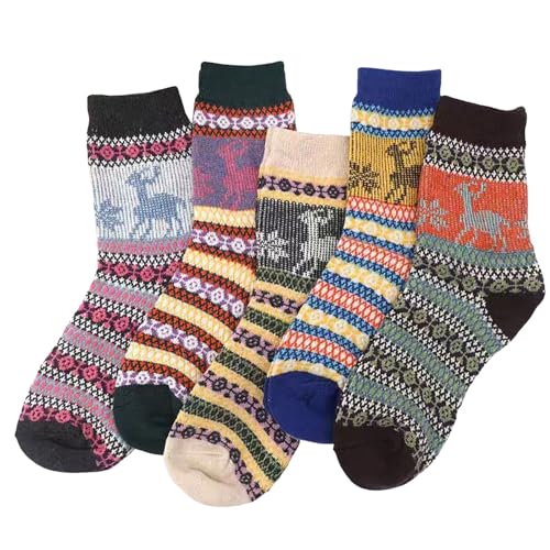 Weihnachtssocken, Kuschelsocken Weihnachten Damen Niedliche Lustig Socken - Lustige Weihnachtssocken Winter Warme Flauschige Wintersocken Plüsch Cozy Weihnachtsstrümpfe von DRALOFAO