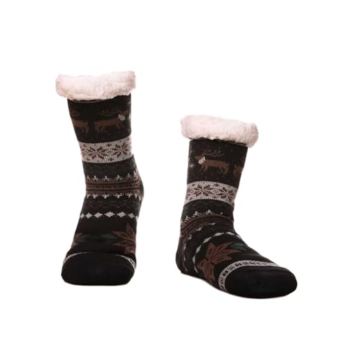 Weihnachtssocken, Weihnachten Socken Damen Winter Niedliche Christmas Socks - Lustige Weihnachtssocken Warme Weihnachtsstrümpfe Cozy Lustig Plüsch Wintersocken Flauschige Kuschel von DRALOFAO