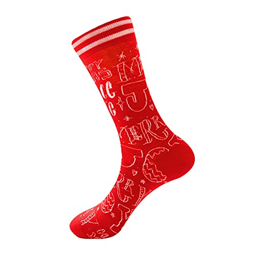 Weihnachtssocken Damen, Weihnachtssocken Unisex Damen Niedliche Cozy Weihnachten Socken - Kuschelsocken Warme Plüsch Winter Lustig Kuschel Wintersocken Flauschige Weihnachtsstrümpfe von DRALOFAO