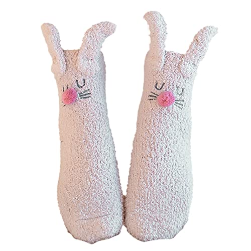 Weihnachtssocken Unisex, Kuschelsocken Weihnachten Damen Niedliche Warme Weihnachtssocken Unisex - Schlafsocken Winter Fuzzy Socks Cozy Flauschige Kuschel Socken Lustig Wintersocken von DRALOFAO