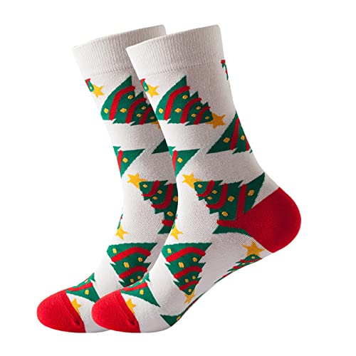 Weihnachtssocken Unisex, Weihnachtssocken Unisex Damen Warme Niedliche Kuschelsocken Weihnachten - Flauschige Socken Kuschel Lustig Winter Plüsch Fuzzy Socks Cozy Wintersocken von DRALOFAO