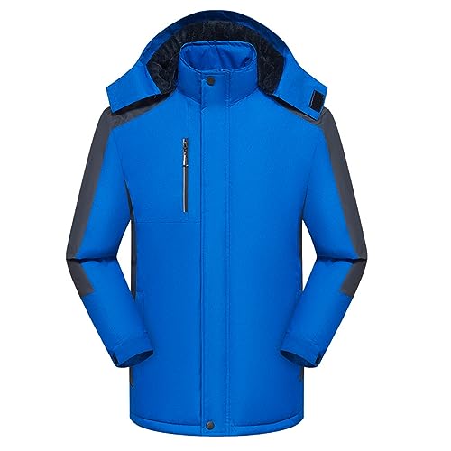 Windjacke Herren, Winterjacke Herren Wasserdicht Softshelljacke - Weich Freizeitjacke Winter Herrenjacke Outdoor Sportlich Übergangsjacke Warm Langarm Jacke Mit Kapuze von DRALOFAO