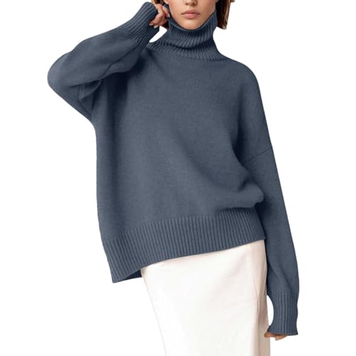 Winter Pullover Für Damen Warm Strickpullover Damen Grobmaschig Rollkragenpulli Oversize - Winter Pullover Für Warm Lang Rollkragenpullover Wolle Stehkragen Rollkragen Pulli Elegant Zopfmuster Winter Pullover Für Damen Warm Strickpullover Damen Grobmaschig Rollkragenpulli Oversize - Winter Pullover Für Warm Lang Rollkragenpullover Wolle Stehkragen Rollkragen Pulli Elegant Zopfmuster von DRALOFAO