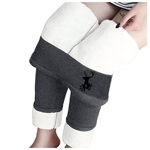 Winter Strumpfhosen Damen，Thermo Strumpfhose Strumpfhosen Damen Gefüttert Thermohose Yogahose Stretch Termostrumpfhosen Verdickte Thermoleggings Mit Innenfleece Sporthose von DRALOFAO