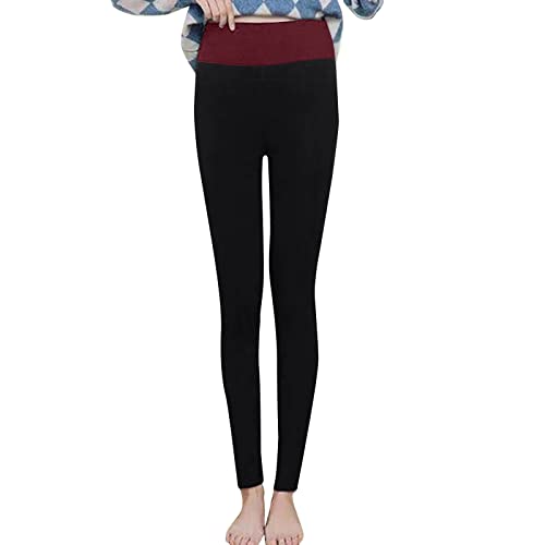 Winterstrumpfhose Damen Gefüttert，Strumpfhosen Damen Thermo Strumpfhosen Damen High Waist Thermo Leggings Sporthose Bequeme Thermohose Verdickte Thermostrumpfhose Fleece Sportleggins von DRALOFAO