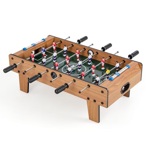 DREAMADE Tischkicker Kinder und Erwachsene, Fußballtisch mit 2 Kickerbälle & 18 Kickers, Tischfußball Spieltisch, Kickertisch aus Holz 69 x 65 x 24 cm DREAMADE Tischkicker Kinder und Erwachsene, Fußballtisch mit 2 Kickerbälle & 18 Kickers, Tischfußball Spieltisch, Kickertisch aus Holz 69 x 65 x 24 cm von DREAMADE