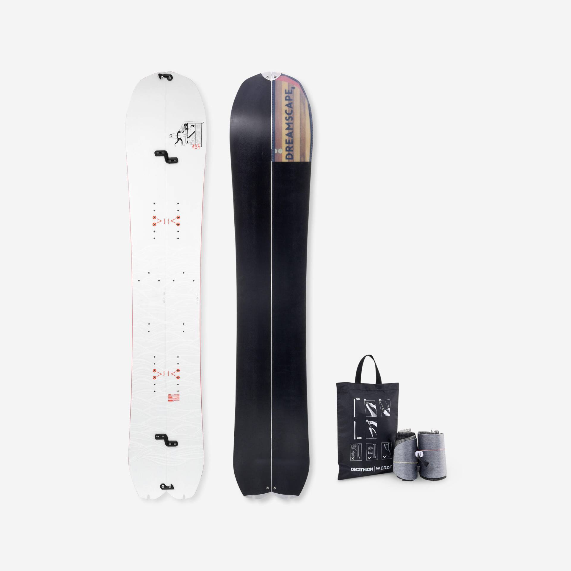 Splitboard-Set inkl. Fell Splitboard für Erwachsene mit Fell nach Mass von DREAMSCAPE