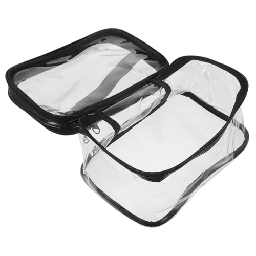 DRESSOOS Transparente Kosmetiktasche Mit Reißverschluss Kulturbeutel Für Reise Und Zuhause Perfekte Aufbewahrungstasche Für Koffergepäck Und Toilettenartikel Ideal Für Urlaub Und Alltag von DRESSOOS