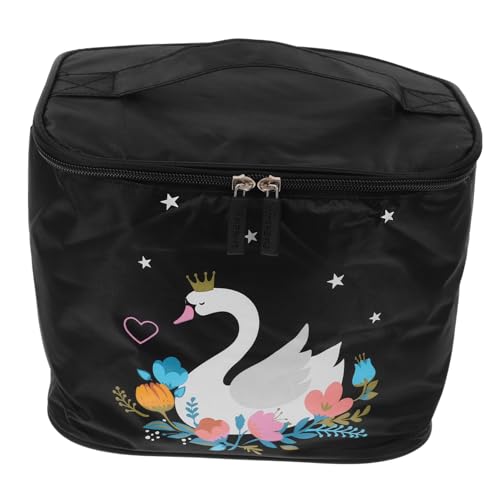 DRESSOOS Wäschesack Reisetasche für Toilettenartikel Kosmetik-Organizer-Tasche Reisehandtasche Storage Boxes aufbwahrungs-Box Reise-Kulturbeutel quadratischer Kulturbeutel Polyester Black von DRESSOOS