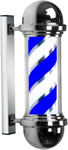 DRINGP Barber Pole Licht LED Barber Pole wasserdichte Barber Pole Barbers Pole Licht LED Energiesparende Friseur Logo Rotierenden Licht Im Freien wasserdichte Outdoor Wand Dekor Lampe (2) von DRINGP