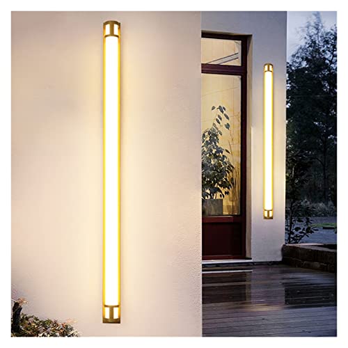 DRINGP Wandlampe, LED-Wandlampen mit Fernbedienung, kompatibel mit Hauseingangskorridor-Außenlampen, Beleuchtung, wasserdicht, schwarz-Gold lackiert, dimmbare Leuchte, Energiespar von DRINGP