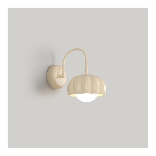 DRINGP Wandlampe, Moderne Kürbis-Wandleuchte, 9 W dimmbare LED-Wandleuchte, milchweiße nordische Wandlampe für Kinderzimmer, Wohnzimmer, Flur-Rosa (Blanc) von DRINGP