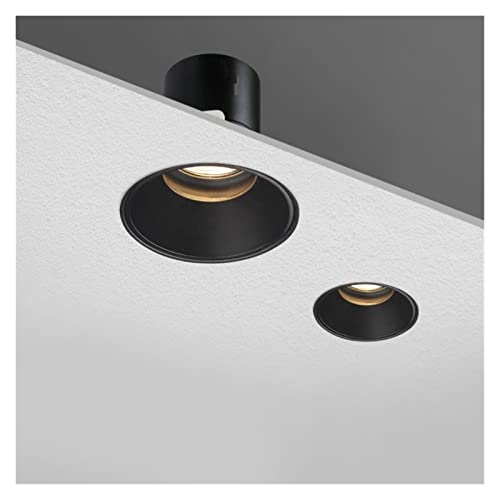 DRINGP Wandleuchte, LED-Einbau-Downlight, Rahmenlos, blendfrei, kompatibel mit Wohnzimmer, Flur, Schlafzimmer, Ausschnittgröße 8 cm, Spotlicht-Lampe, Innenleuchte, Hänge-Deckenleuchten von DRINGP