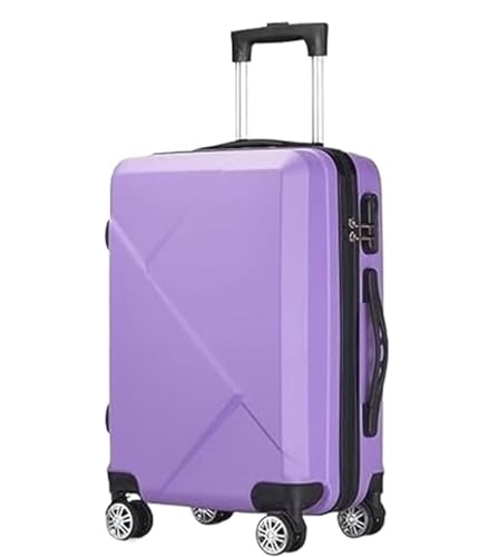 DRMEE Reisekoffer Gepäck-Hartschalenkoffer Mit Spinner-Rädern Leichter Hartschalen-Koffer Mit Rollen Suitcase Rollkoffer(Color:Purple,Size:20in) von DRMEE